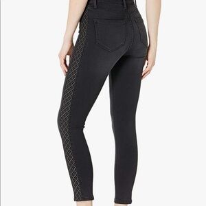Skinnygirl Embroidered Side Stripe Skinny Jean Larry High Rise Skinny Ankle 16W